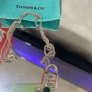 Tiffany & Co. Silver Padlock Necklace